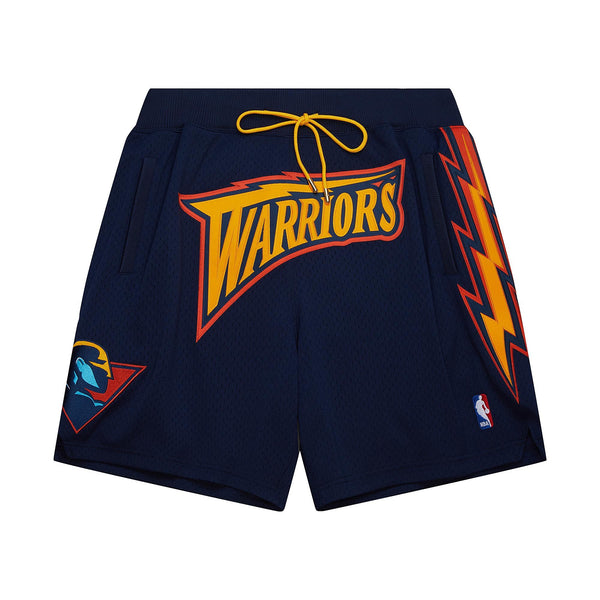 Mitchell & Ness x Just Don Golden State Warriors 7" Shorts - Navy