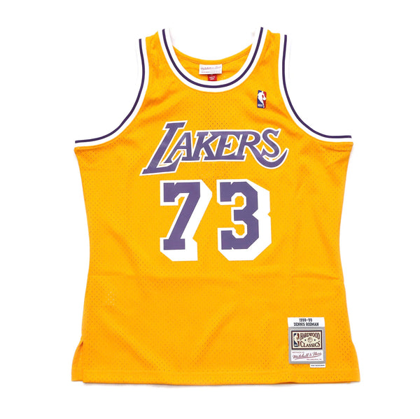 Mitchell & Ness Dennis Rodman Los Angeles Lakers 1998-99 Swingman Jersey - Gold