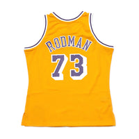 Mitchell & Ness Dennis Rodman Los Angeles Lakers 1998-99 Swingman Jersey - Gold