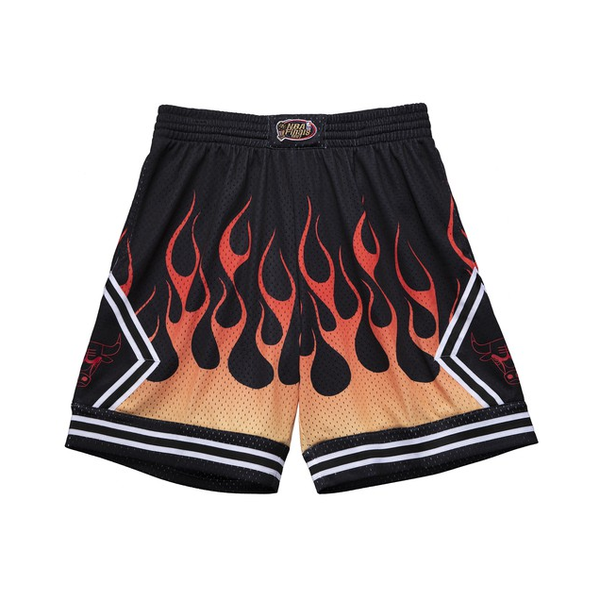 Mitchell & Ness Chicago Bulls Swingman Shorts - Flames