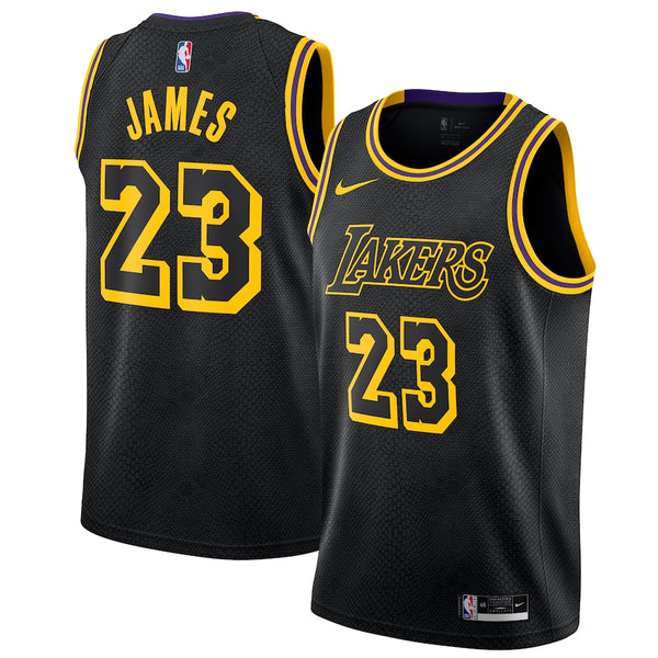 Nike LeBron James Lakers Los Angeles city 2020-21 swingman Jersey