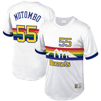 Mitchell & Ness Dikembe Mutombo  Name And Number Mesh Crewneck Jersey